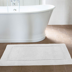 Elegance Bath Rug White