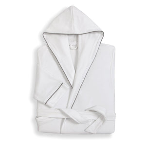 French Velour Bath Robe L/XL White