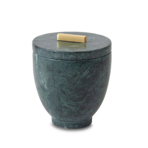 Esmeralda Cotton Jar Green Marble
