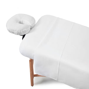 Massage Table Linens White