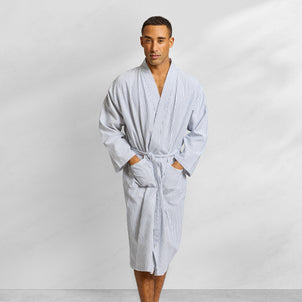 Peshtemal Stripe Robe white/black