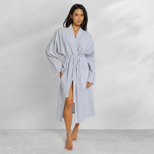 Peshtemal Stripe Robe white/black