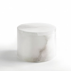Alabaster Cotton Jar Alabaster