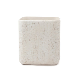 Aman Waste Basket Ivory