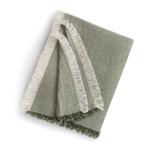 Brentwood Cotton-Wool Throw Olive (Brentwood)