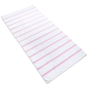 Ibiza Pool Towels White/Coral